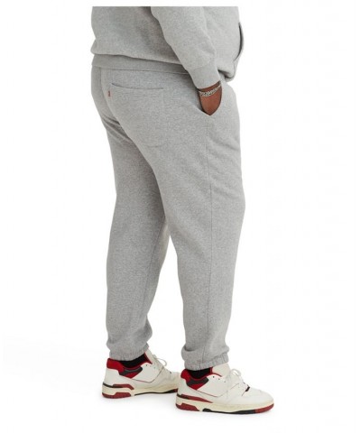 Men's Big Relaxed Fit Drawstring Sweatpants Gray $30.32 Pants