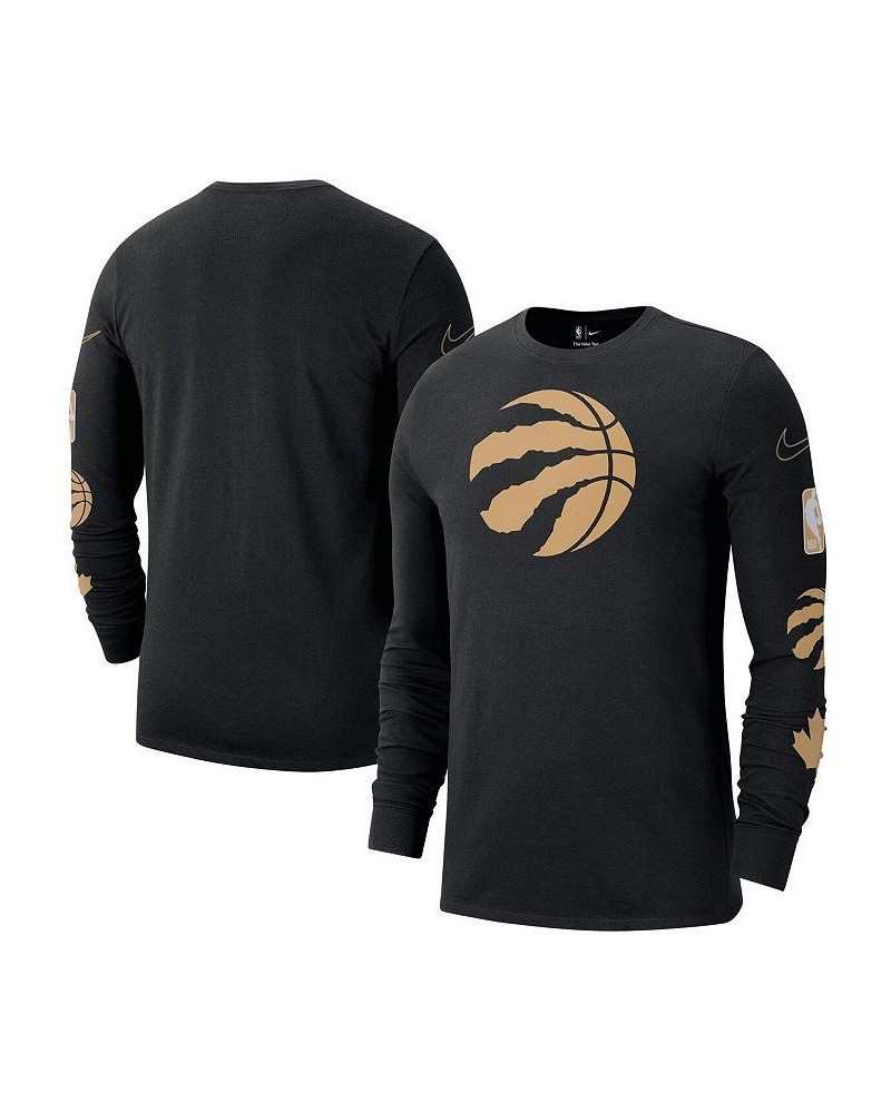 Men's Black Toronto Raptors 2022/23 City Edition Essential Expressive Long Sleeve T-shirt $17.22 T-Shirts