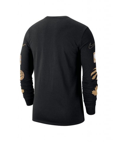 Men's Black Toronto Raptors 2022/23 City Edition Essential Expressive Long Sleeve T-shirt $17.22 T-Shirts