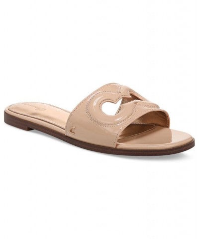 Maura Cutout Slide Sandals Tan/Beige $40.05 Shoes