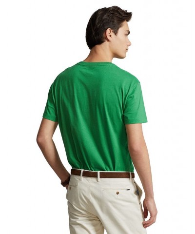 Men's Classic-Fit Jersey V-Neck T-Shirt Green $26.65 T-Shirts