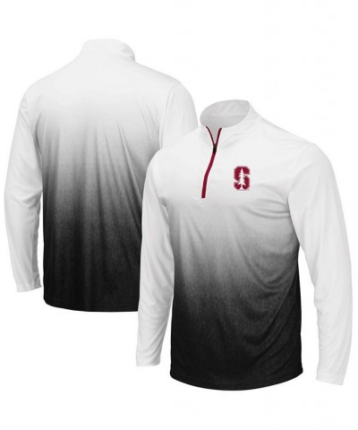 Men's Gray Stanford Cardinal Magic Team Logo Quarter-Zip Jacket $21.50 Jackets