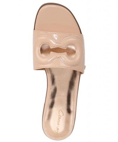 Maura Cutout Slide Sandals Tan/Beige $40.05 Shoes