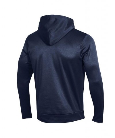 Men's Navy Yale Bulldogs Logo Stripe Fleece Pullover Hoodie $44.10 Sweatshirt