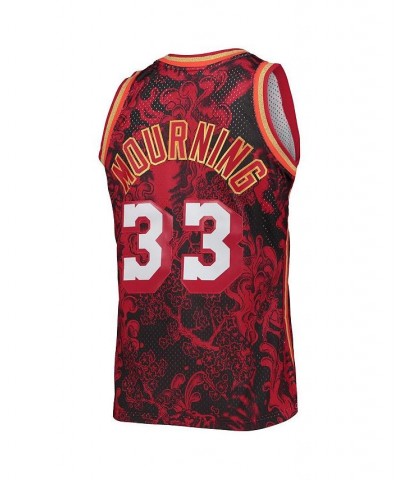 Men's Alonzo Mourning Red Miami Heat Hardwood Classics 1996-97 Lunar New Year Swingman Jersey $45.22 Jersey