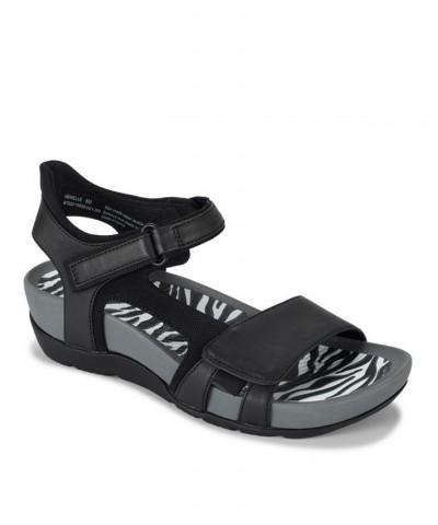 Women's Abrielle Sporty Sandals Black $38.27 Shoes