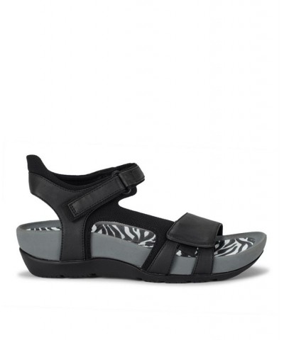 Women's Abrielle Sporty Sandals Black $38.27 Shoes