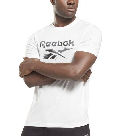 Men's All-Cotton Camo Logo T-Shirt White $15.81 T-Shirts