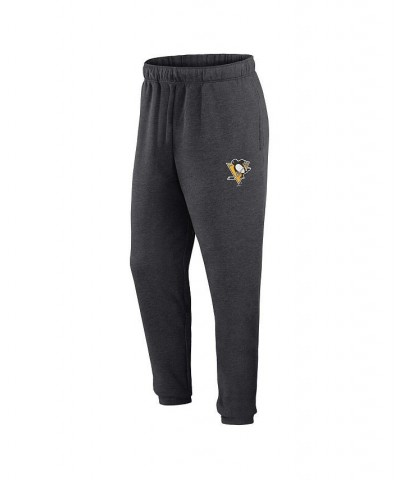 Men's Branded Heather Charcoal Pittsburgh Penguins Form Tracking Sweatpants $24.93 Pants