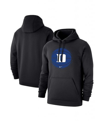 Men's Black Duke Blue Devils Basketball Pullover Hoodie $32.34 Sweatshirt