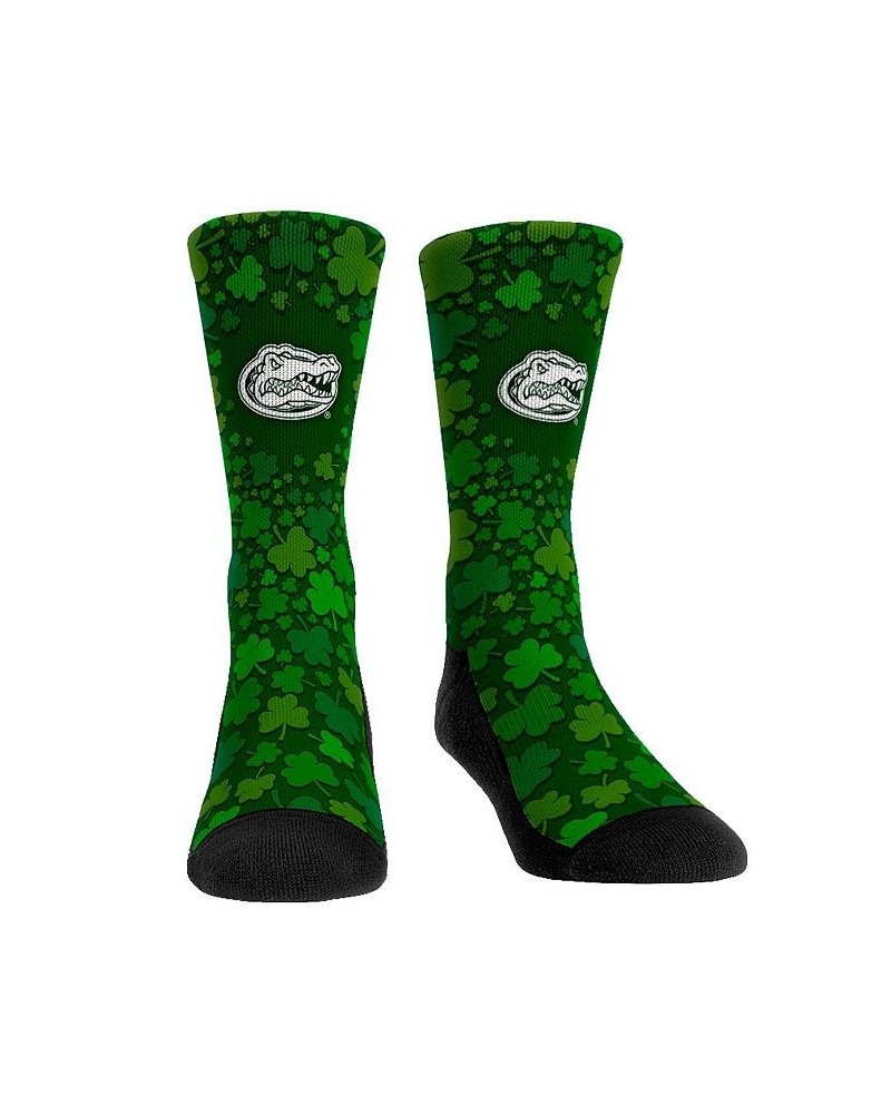 Men's and Women's Socks Florida Gators St. Patrick's Day Shamrock Crew Socks $13.50 Socks