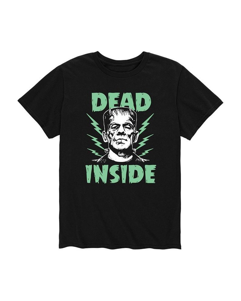 Men's Universal Classic Monster Dead Inside T-shirt Black $15.40 T-Shirts