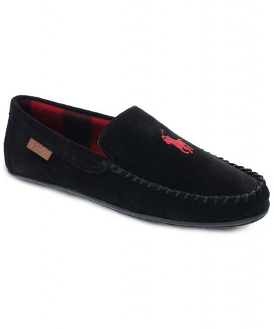 Men's Collins Genuine Suede Moc Slipper Black $48.60 Shoes