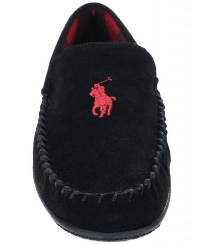 Men's Collins Genuine Suede Moc Slipper Black $48.60 Shoes