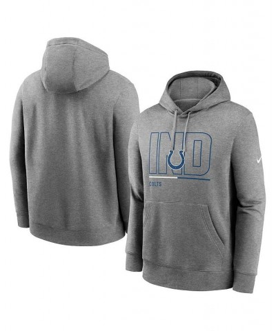 Men's Heathered Gray Indianapolis Colts City Code Club Fleece Pullover Hoodie $39.95 Sweatshirt
