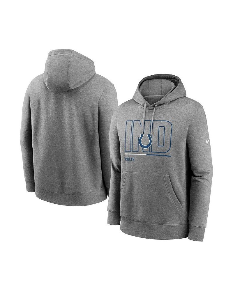 Men's Heathered Gray Indianapolis Colts City Code Club Fleece Pullover Hoodie $39.95 Sweatshirt