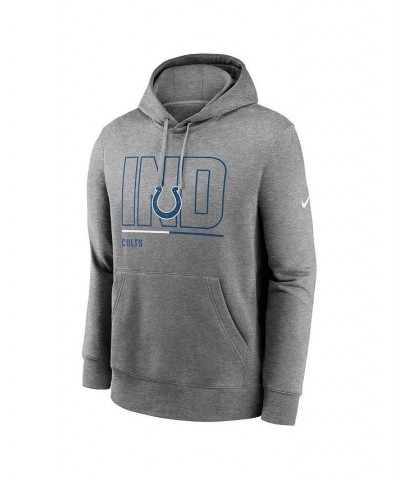 Men's Heathered Gray Indianapolis Colts City Code Club Fleece Pullover Hoodie $39.95 Sweatshirt