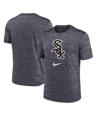 Men's Black Chicago White Sox Logo Velocity Performance T-shirt $27.49 T-Shirts