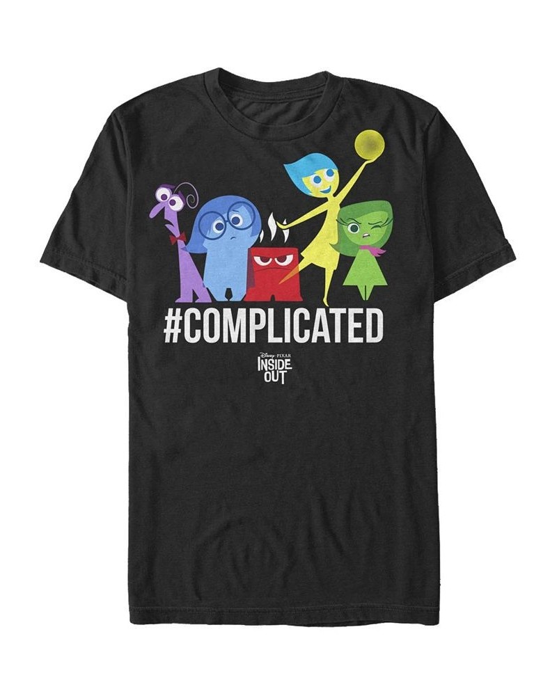 Men's Complicated Short Sleeve Crew T-shirt Black $18.19 T-Shirts