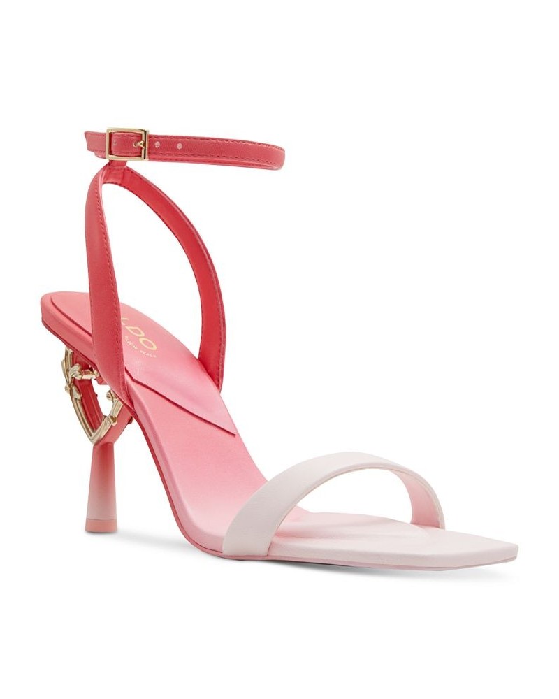 Women's Lovethrone Two-Piece Novelty Heart Stiletto Dress Sandals Multi $40.80 Shoes