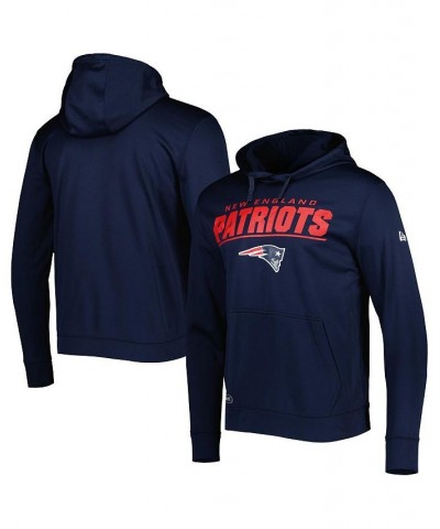 Men's Navy New England Patriots Combine Authentic Stated Logo Pullover Hoodie $30.15 Sweatshirt