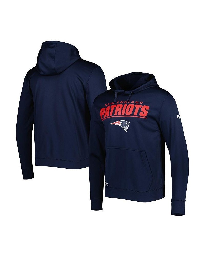 Men's Navy New England Patriots Combine Authentic Stated Logo Pullover Hoodie $30.15 Sweatshirt