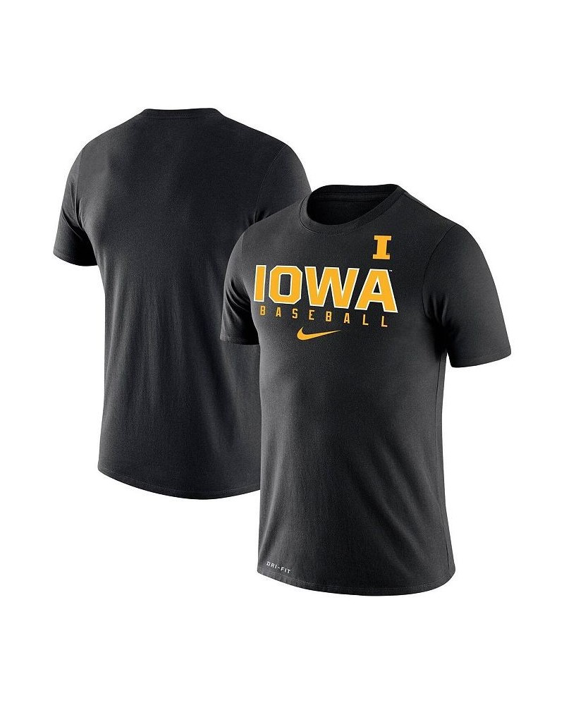 Men's Black Iowa Hawkeyes Baseball Legend Performance T-shirt $26.49 T-Shirts