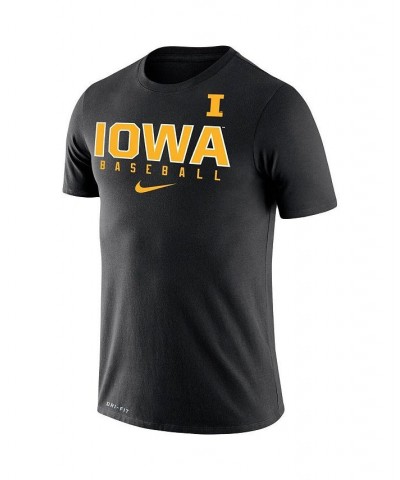 Men's Black Iowa Hawkeyes Baseball Legend Performance T-shirt $26.49 T-Shirts