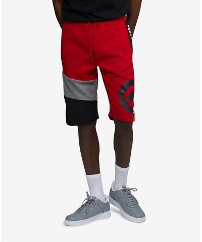 Men's Big and Tall Best of Both Fleece Drawstring Shorts Red $27.84 Shorts