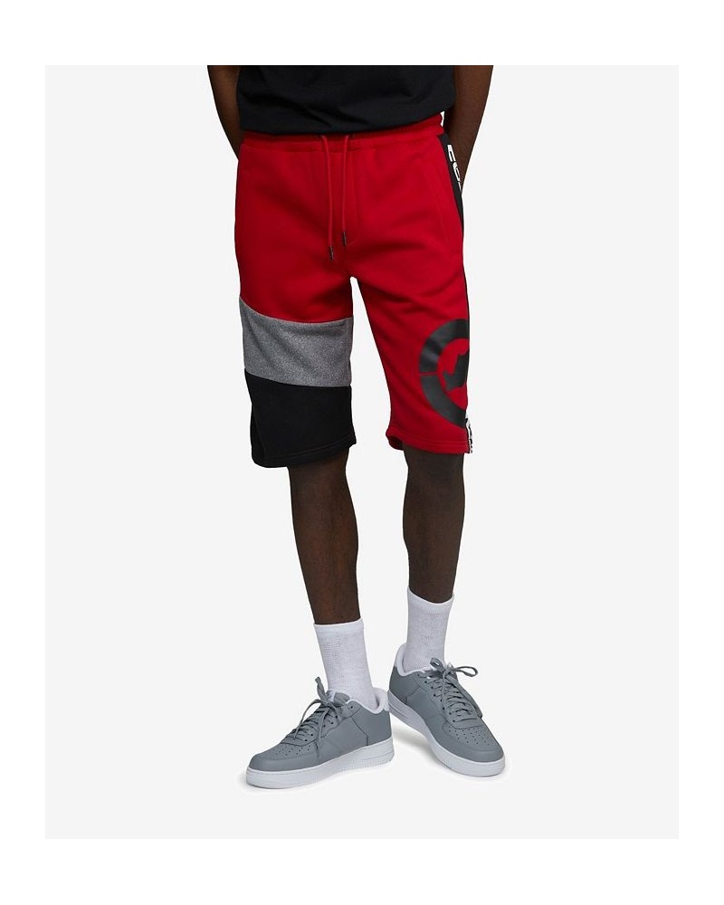 Men's Big and Tall Best of Both Fleece Drawstring Shorts Red $27.84 Shorts