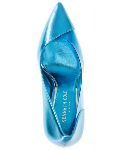 Women's Rosa Pointed Toe Pumps Blue $48.65 Shoes