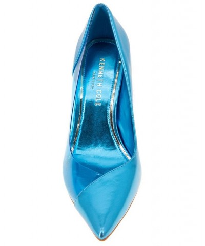 Women's Rosa Pointed Toe Pumps Blue $48.65 Shoes