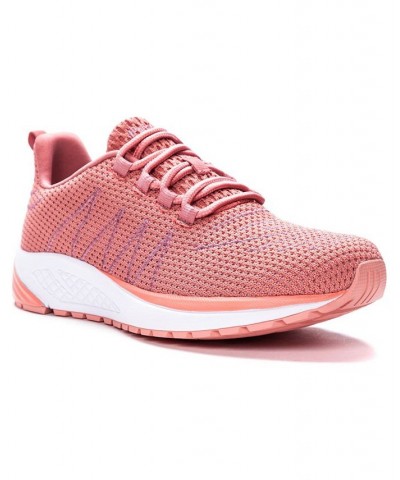 Women's Tour Knit Sneakers Dark Pink $42.28 Shoes