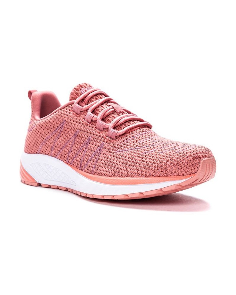 Women's Tour Knit Sneakers Dark Pink $42.28 Shoes