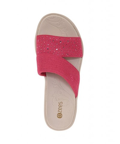 Dynasty-Bright Washable Slide Sandals Pink $35.00 Shoes