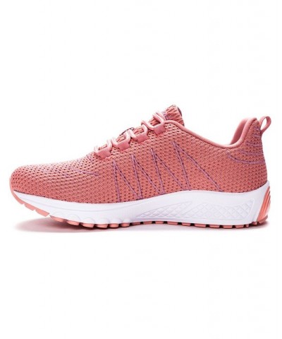 Women's Tour Knit Sneakers Dark Pink $42.28 Shoes