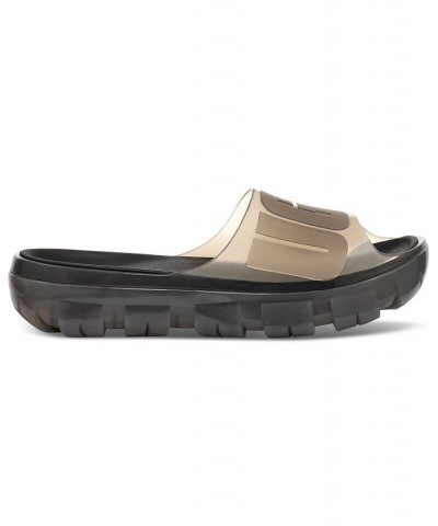 Women's Jella Clear Slide Sandals Pink $43.00 Shoes