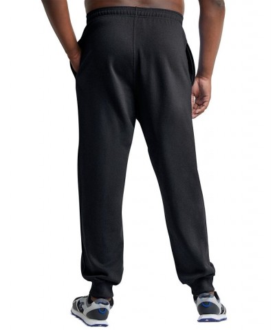 Men's Big & Tall Powerblend Standard-Fit Logo-Print Fleece Joggers Black $26.13 Pants