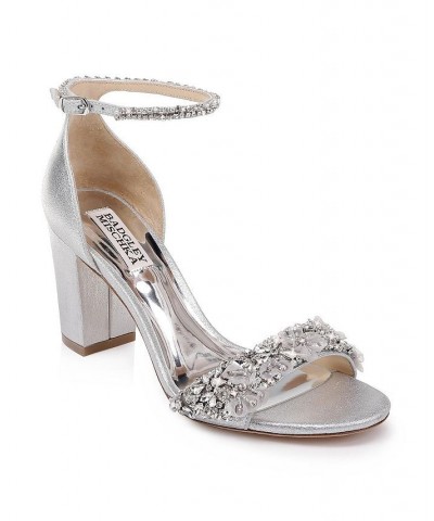 Women's Finesse II Evening Sandals Silver $84.80 Shoes