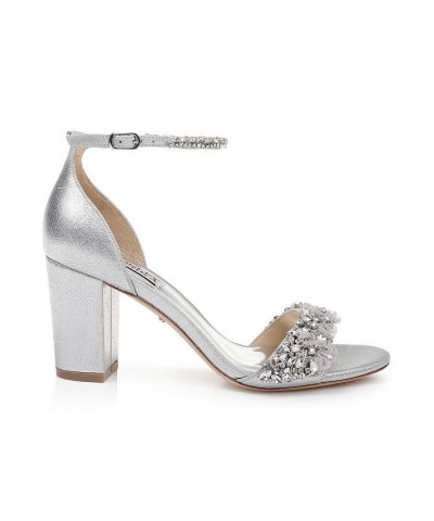 Women's Finesse II Evening Sandals Silver $84.80 Shoes