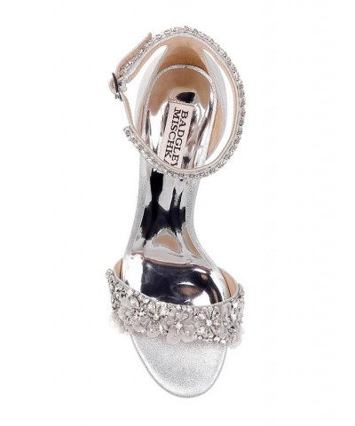 Women's Finesse II Evening Sandals Silver $84.80 Shoes