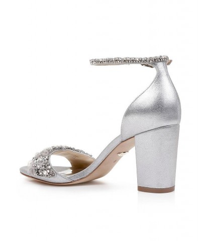 Women's Finesse II Evening Sandals Silver $84.80 Shoes