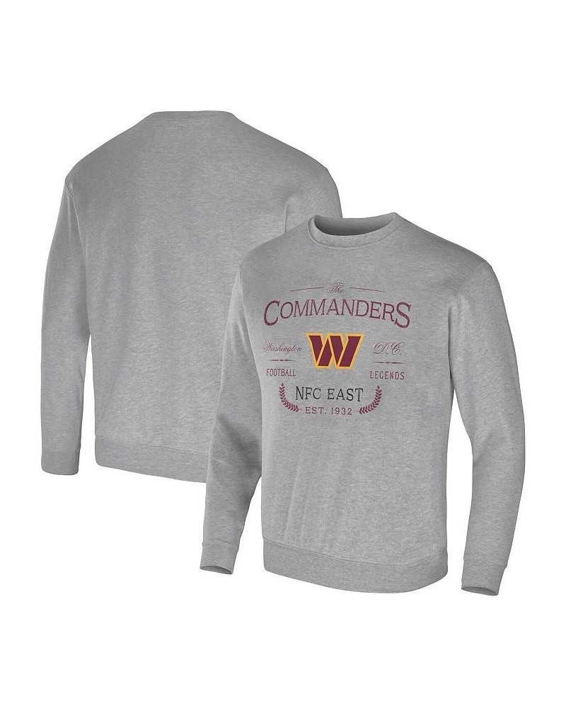 Men's NFL x Darius Rucker Collection by Heather Gray Washington Commanders Pullover Sweatshirt $34.44 Sweatshirt