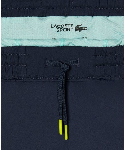 Men's Two-Tone Sport Shorts with Built-in Undershorts Blue $49.00 Shorts