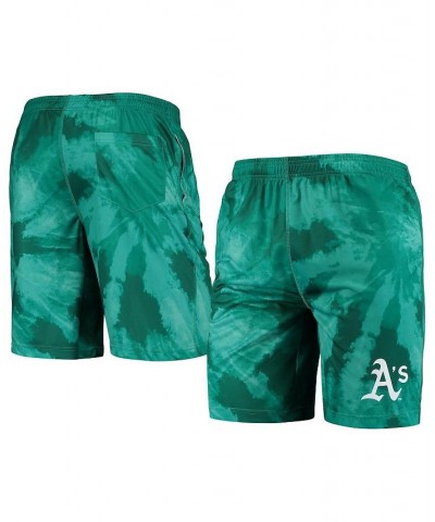 Men's Green Oakland Athletics Tie-Dye Training Shorts $20.25 Shorts