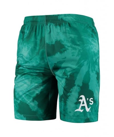 Men's Green Oakland Athletics Tie-Dye Training Shorts $20.25 Shorts