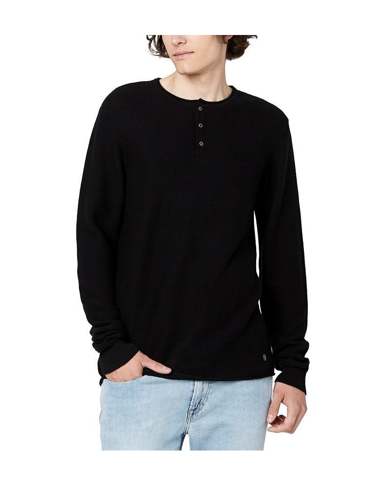 Men's Wamill Long Sleeves Henley Sweater PD01 $20.04 Sweaters