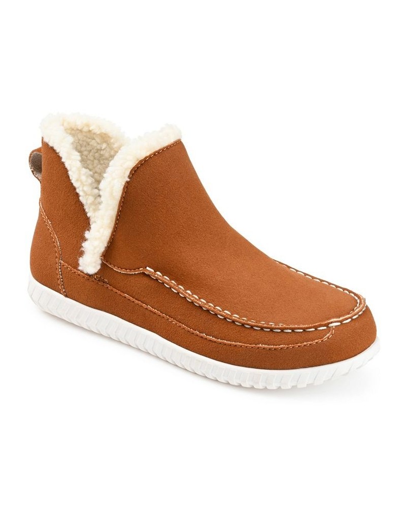 Women's Capreece Slipper Booties Brown $53.90 Shoes