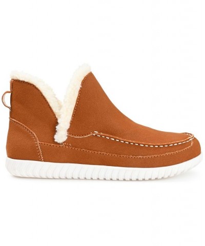 Women's Capreece Slipper Booties Brown $53.90 Shoes