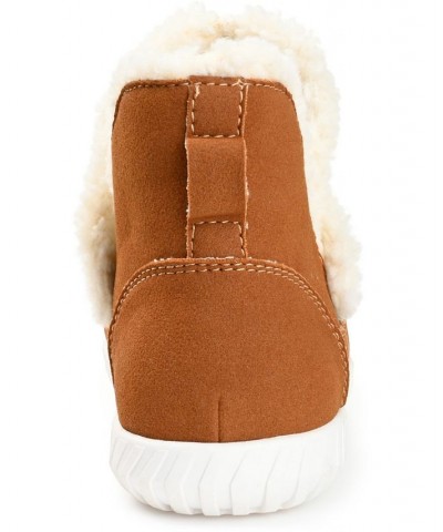 Women's Capreece Slipper Booties Brown $53.90 Shoes